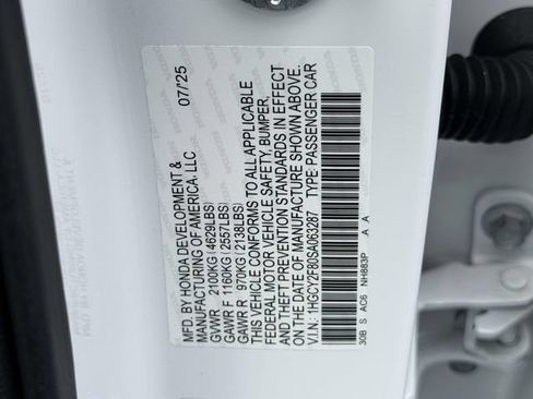 Certified 2025 Honda Accord Touring image 20