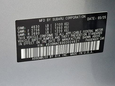 Certified 2025 Subaru Legacy Premium image 27