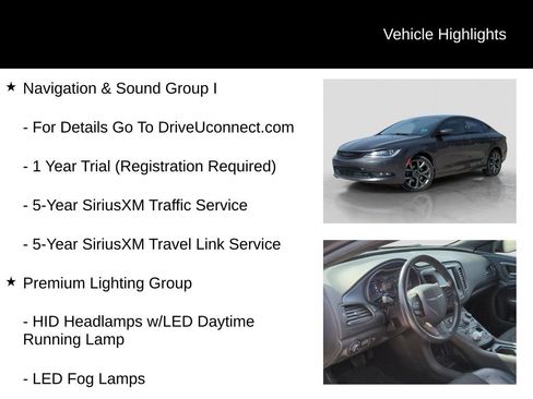 Used 2015 Chrysler 200 S w/ Navigation & Sound Group I image 21