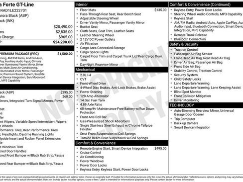 Used 2020 Kia Forte GT-Line w/ GT-Line Premium Package image 7