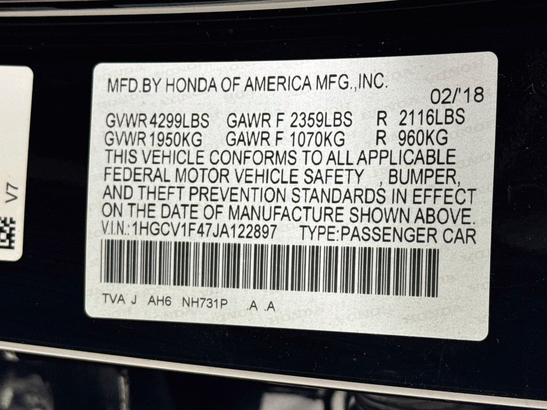 Used 2018 Honda Accord EX image 34