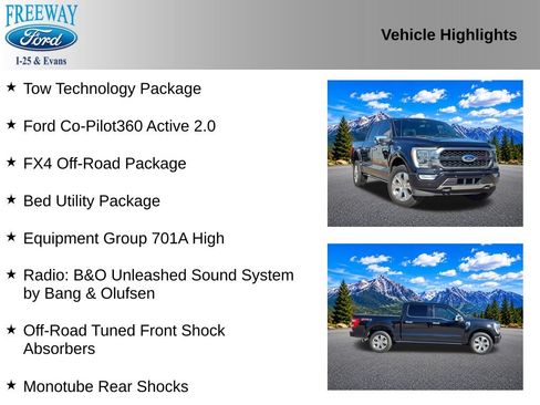 Used 2022 Ford F150 Platinum w/ Equipment Group 701A High AWD/4WD image 2