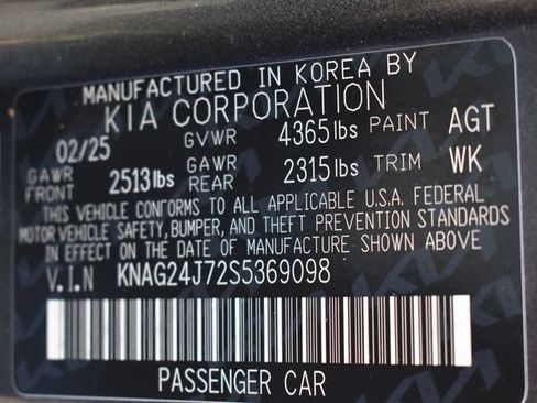 Certified 2025 Kia K5 LXS FWD image 15