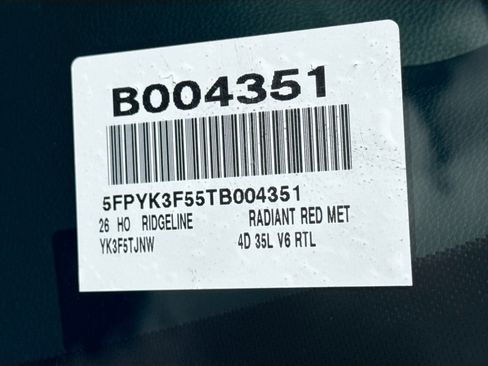 New 2026 Honda Ridgeline RTL image 25