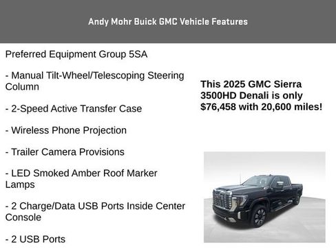 Used 2025 GMC Sierra 3500 Denali w/ Denali Reserve Package AWD/4WD image 13