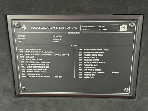 Certified 2022 Ferrari 812 GTS RWD image 26