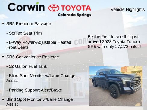 Used 2023 Toyota Tundra SR5 w/ SR5 Premium Package image 4