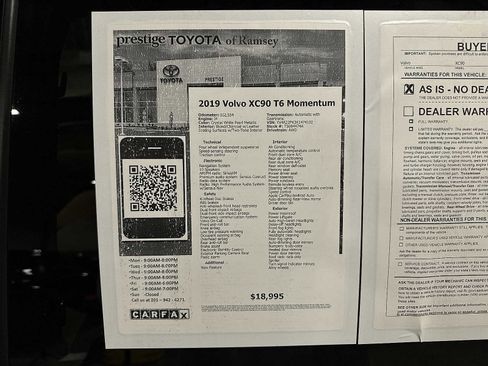 Used 2019 Volvo XC90 T6 Momentum image 13