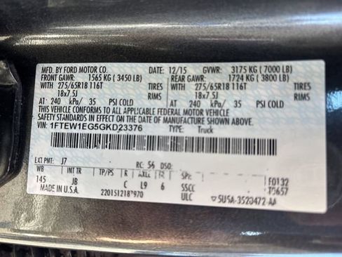 Used 2016 Ford F150 XLT w/ Equipment Group 302A Luxury image 43