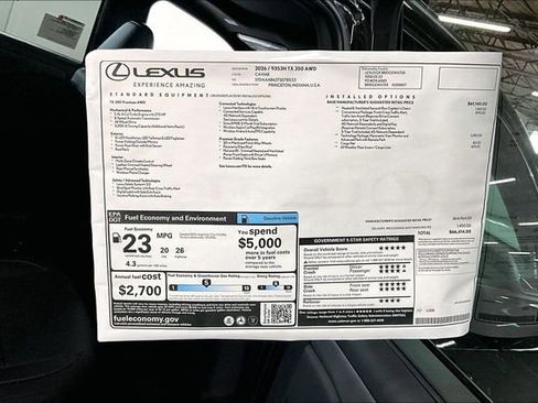 New 2026 Lexus TX 350 AWD image 14