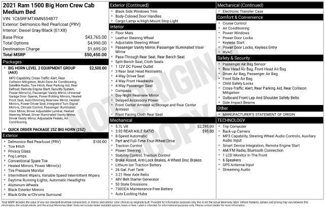 Used 2021 RAM 1500 Big Horn AWD/4WD image 2
