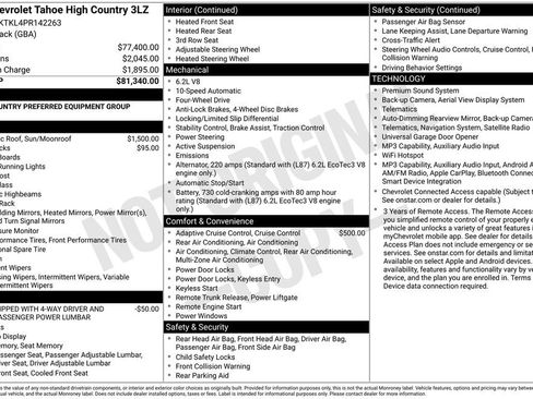 Used 2023 Chevrolet Tahoe High Country AWD/4WD image 13