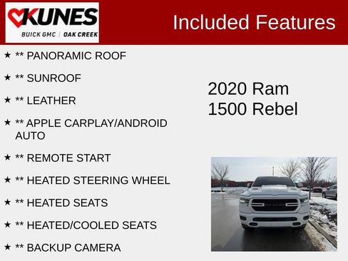 Used 2020 RAM 1500 Sport w/ Alpine Leather & Sound Group AWD/4WD image 2