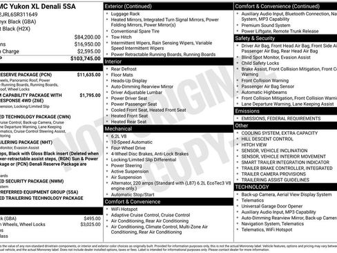 New 2025 GMC Yukon XL Denali w/ Denali Reserve Package image 38