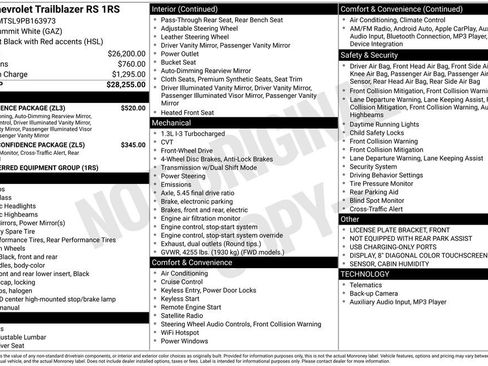 Used 2023 Chevrolet TrailBlazer RS w/ Convenience Package FWD image 12