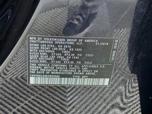 Used 2019 Volkswagen Atlas SE FWD image 34