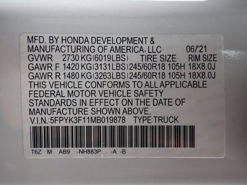 Used 2021 Honda Ridgeline Sport image 13