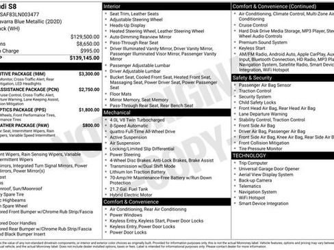 Used 2020 Audi S8 L w/ S8 Executive Package image 39