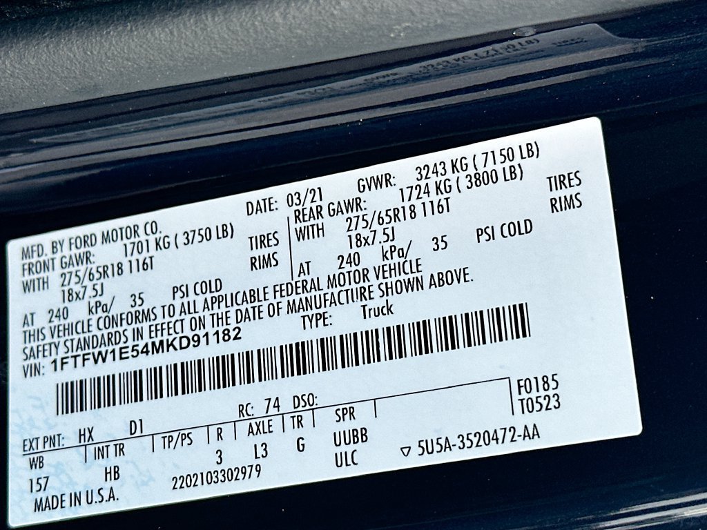 Used 2021 Ford F150 Lariat AWD/4WD image 27
