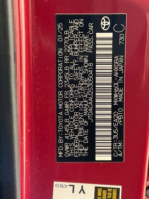 Used 2025 Toyota Prius XLE FWD image 20