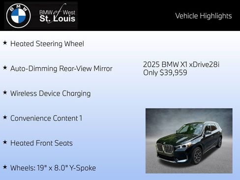 Certified 2025 BMW X1 xDrive28i w/ Convenience Package AWD/4WD image 24