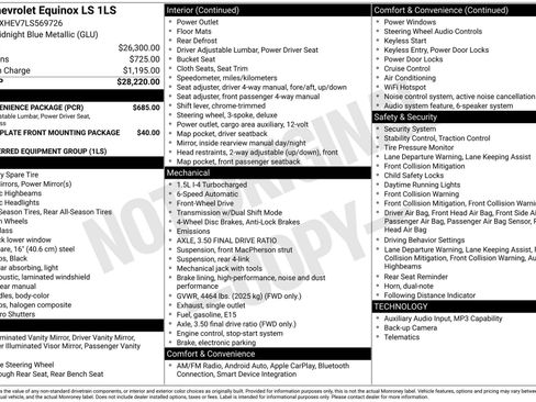 Used 2020 Chevrolet Equinox LS w/ LS Convenience Package FWD image 3