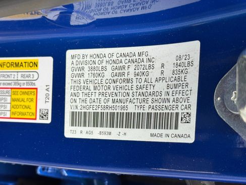 Used 2024 Honda Civic Sport image 39