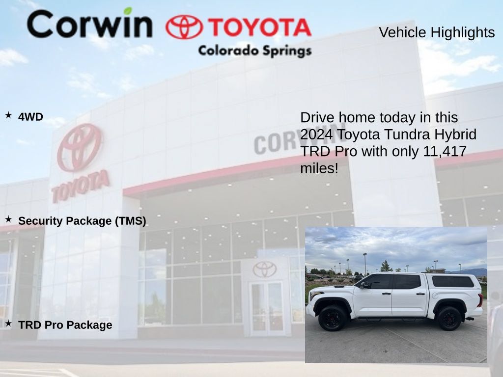 Used 2024 Toyota Tundra TRD Pro w/ Security Package (TMS) AWD/4WD image 7