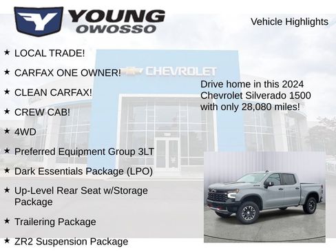 Used 2024 Chevrolet Silverado 1500 ZR2 w/ LPO, Dark Essentials Package image 7