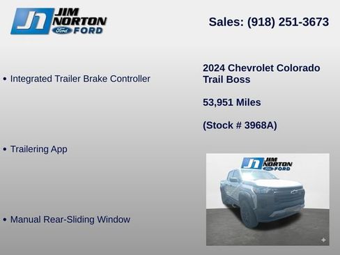 Used 2024 Chevrolet Colorado Trail Boss w/ Advanced Trailering Package AWD/4WD image 17