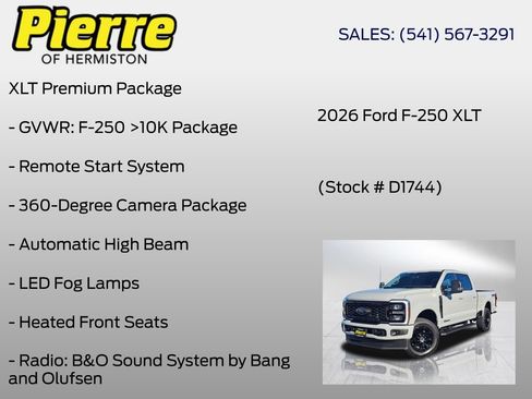 New 2026 Ford F250 XLT w/ XLT Premium Package AWD/4WD image 18