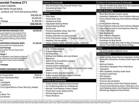 New 2026 Chevrolet Traverse Z71 w/ Enhanced Driving Package AWD/4WD image 43