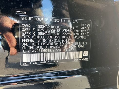 Certified 2026 Honda HR-V Sport image 11