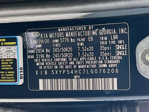 Used 2020 Kia Telluride SX w/ Towing Package FWD image 14