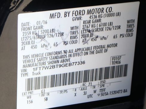 Used 2016 Ford F250 Lariat w/ Lariat Ultimate Package AWD/4WD image 53