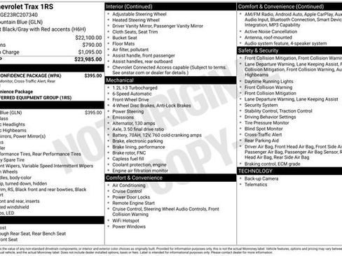 Used 2024 Chevrolet Trax RS w/ Driver Confidence Package FWD image 31