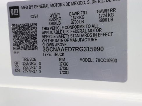 Used 2024 Chevrolet Silverado 1500 W/T w/ WT Fleet Convenience Package image 21