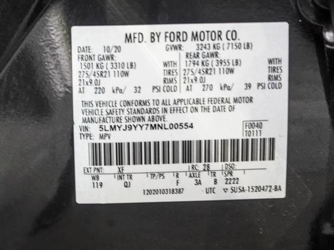 Used 2021 Lincoln Aviator Black Label Grand Touring AWD/4WD image 54