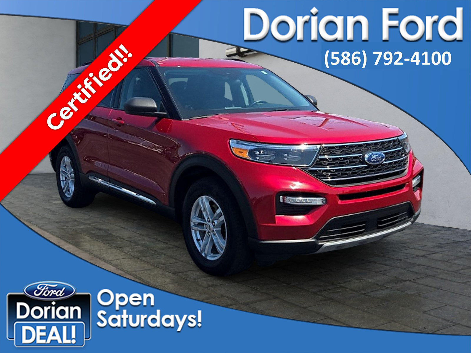 Certified 2023 Ford Explorer XLT w/ Equipment Group 202A AWD/4WD image 1