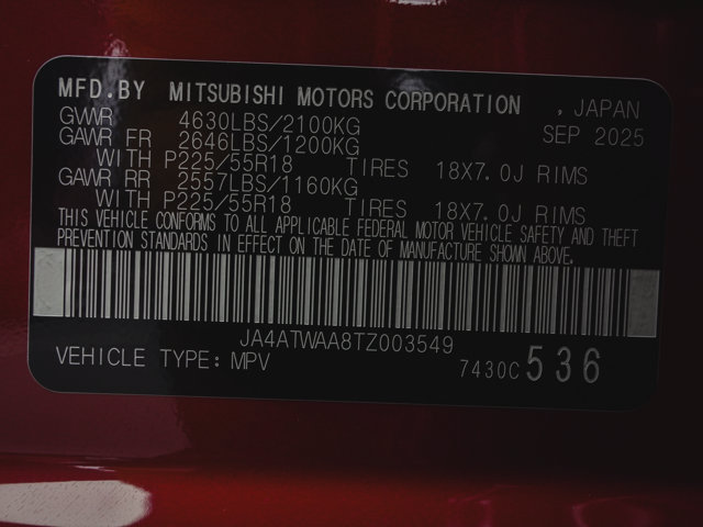 New 2026 Mitsubishi Eclipse Cross SE AWD/4WD image 14