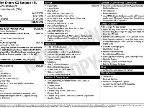 Used 2023 Buick Encore GX Essence w/ Experience Buick Package AWD/4WD image 4