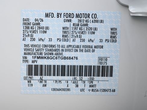 New 2026 Ford Explorer ST w/ Sun And Sound Package AWD/4WD image 14