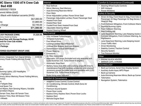 Used 2025 GMC Sierra 1500 AT4 w/ Technology Package AWD/4WD image 56