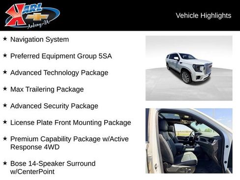Certified 2024 GMC Yukon XL Denali w/ Max Trailering Package AWD/4WD image 2