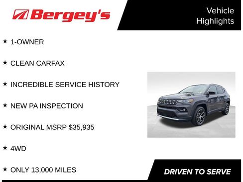 Used 2024 Jeep Compass Limited AWD/4WD image 4