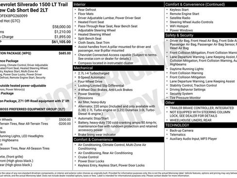 Certified 2023 Chevrolet Silverado 1500 LT Trail Boss w/ Protection Package image 10