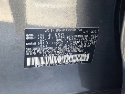 Certified 2021 Subaru Outback Limited w/ Popular Package #2 image 36