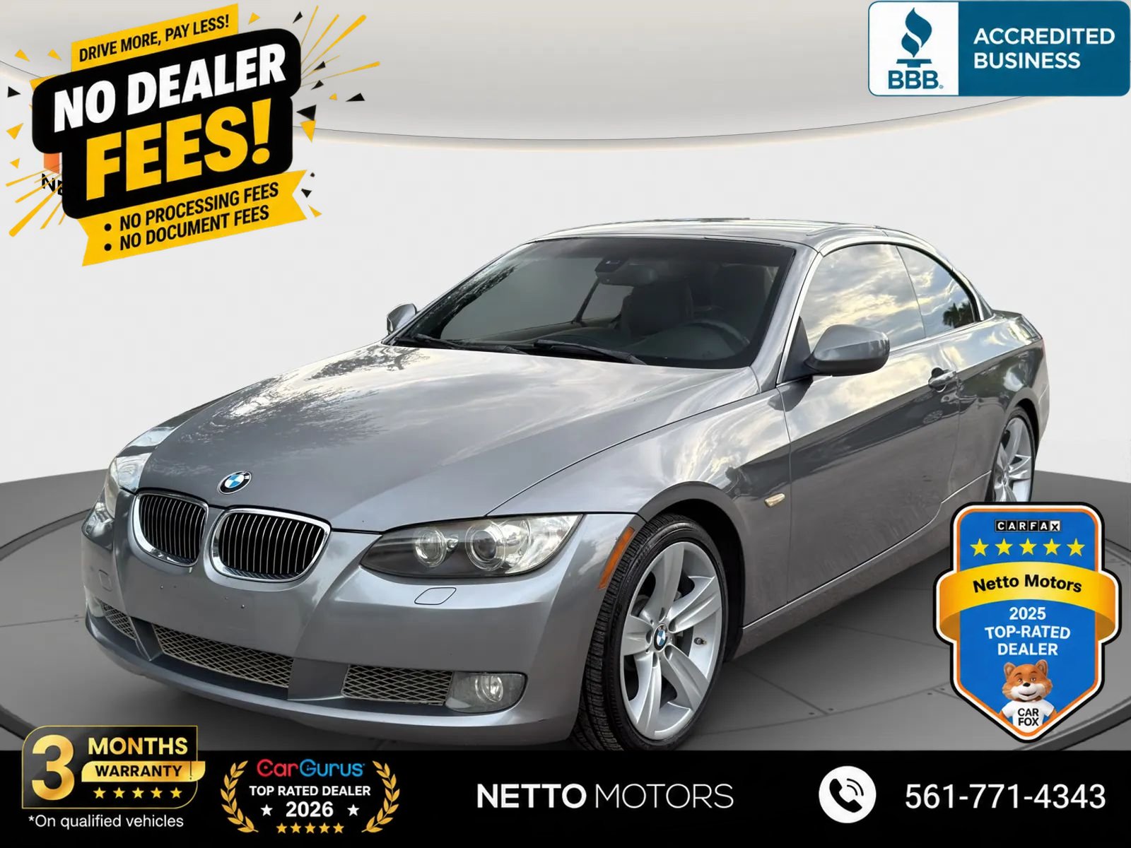 Used 2010 BMW 335i Convertible RWD image 1