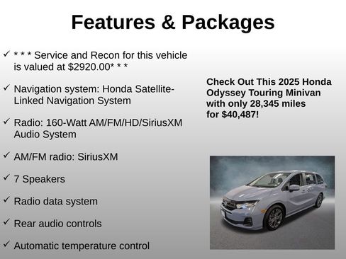 Certified 2025 Honda Odyssey Touring image 8