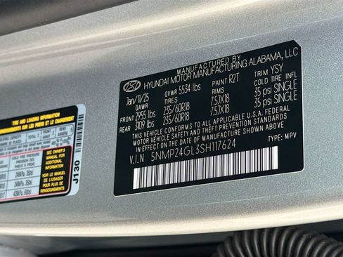 Certified 2025 Hyundai Santa Fe SEL w/ Tow & Go Package FWD image 29